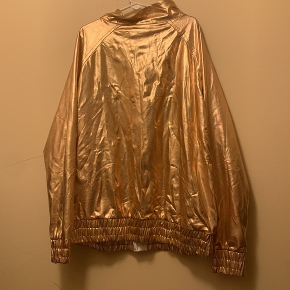 Baby Phat Bronze Bomber Jacket Girl’s Size Large 14/16 - Picture 4 of 6